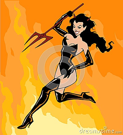 http://thumbs.dreamstime.com/x/pretty-devil-lady-illustration-elegant-beautiful-woman-39294418.jpg