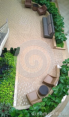 Pretty interior garden design