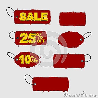 Price tag vector