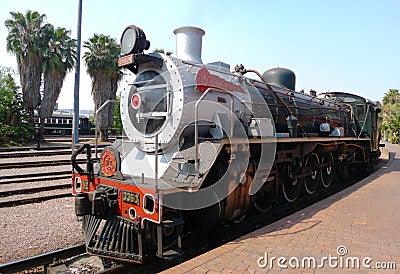 Pride of Africa train about to depart from Capital Park Station in Pretoria, South Africa