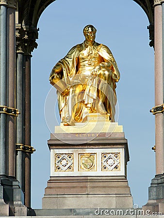 The Prince Albert memorial in Hyde park, London.