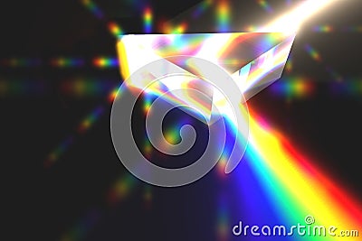 Prism refracting light