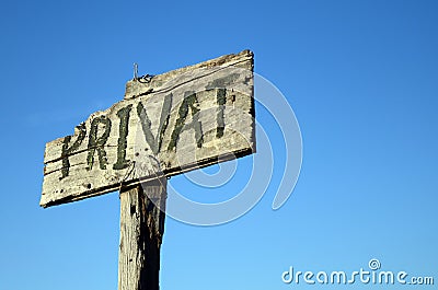 Privat (Private) Sign