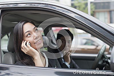 Professional Business People In Car