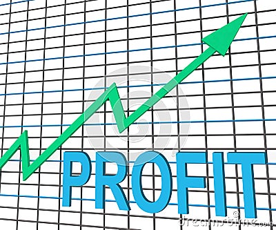 Profit Chart Graph Shows Increase Cash Wealth