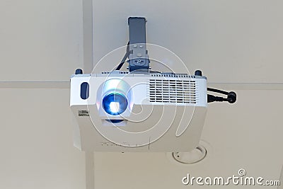 Projector on the ceiling