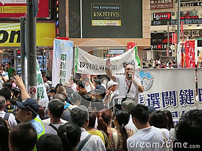 Protesters at Hong Kong June 1 Protest