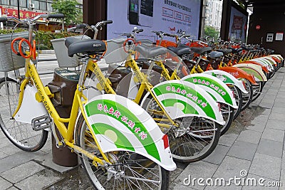 Public bicycles in Nanhai