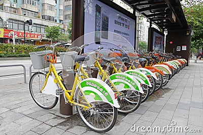 Public bicycles in Nanhai