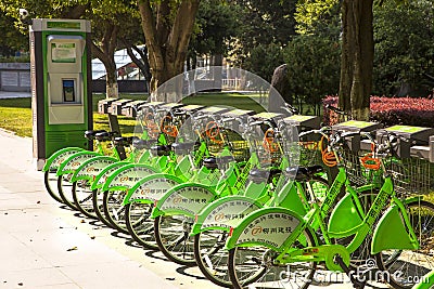 Public bicycles rental,Liuzhou,China