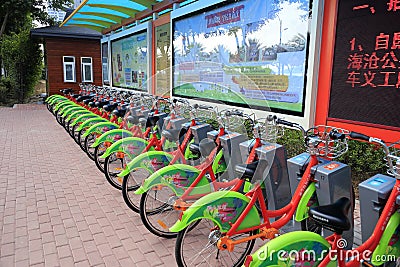 The public bike transportation system in amoy city