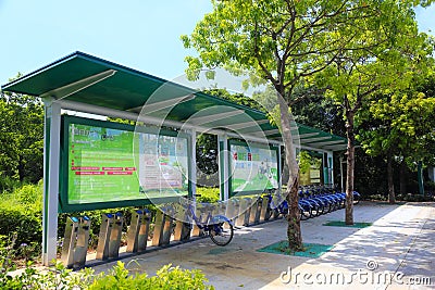 The public bike transportation system in amoy city