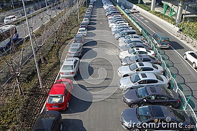 Public car park in shanghai