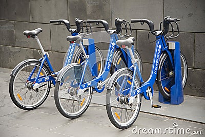 Public shared bicycles in melbourne australia