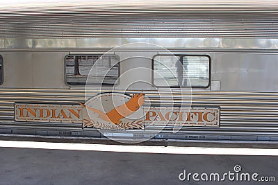 Public transport by long distance Indian Pacific train, Australia