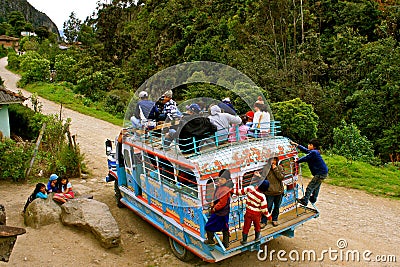 Public transport in rural Colombia