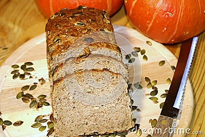 Pumpkin seed bread