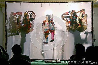 Puppet show Shadow Play in india