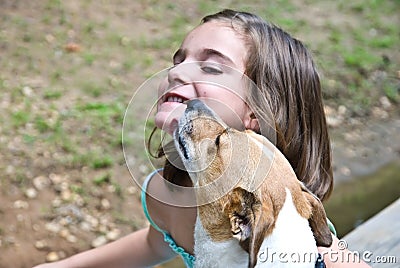 Puppy Love / Girl and Dog