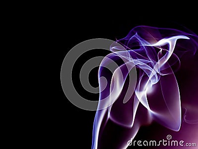Purple Back lit smoke