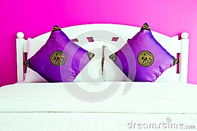 Purple Bedroom in a modern house