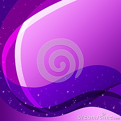 Purple Curves Background Means Swirly Lines And Sparkles