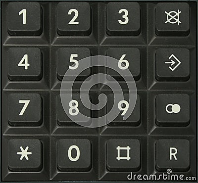 Push-button dial of phone