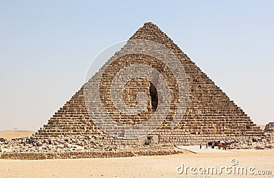 Pyramid of Menkaure, Giza, Cairo, Egypt.