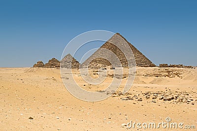 The Pyramids in Giza, Egypt
