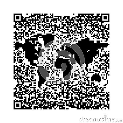 QR Code World map