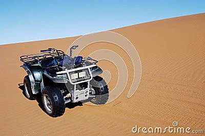 Quad bike on dune, Namibia