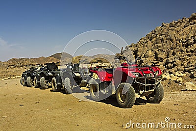 Quad bikes in the desert