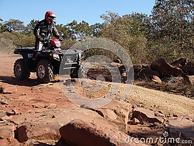 Quad motorcycle racing