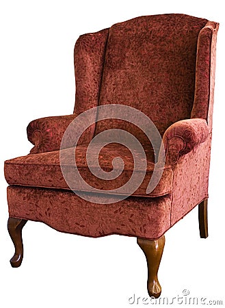 Queen Anne Wing Chair Royalty Free Stock Image - Image: 10478136