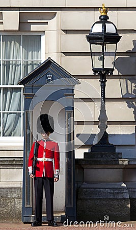 Queen s Guard outside Buckingham Palace in London