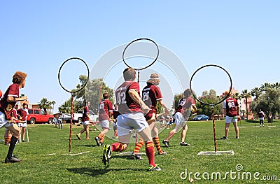 USA, AZ: Rare Sport - Quidditch > Protecting Goals