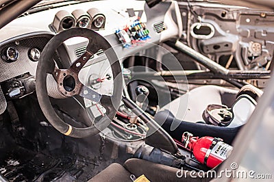 Race car cockpit