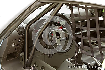 Race car interior