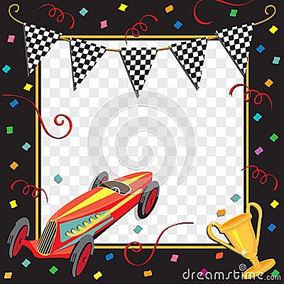 Race Car Party Invitation