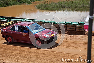 Racing old car in srilanka