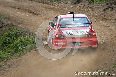 Racing rally motor car