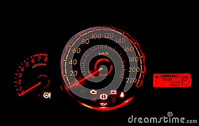 Racing style car speed meter 3