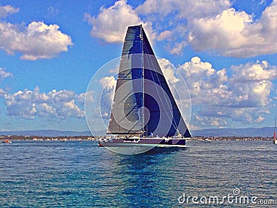 Racing yacht