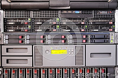 Rack mount server front view