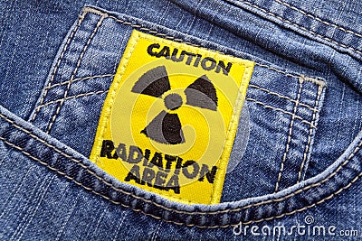 Radiation area caution sign 2