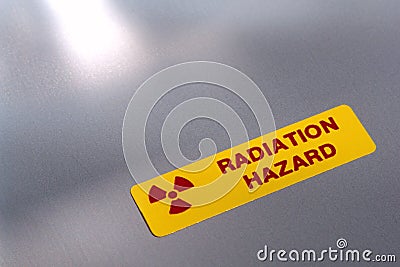 Radiation Hazard Danger Warning Label