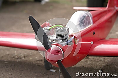 Radio controlled model airplane