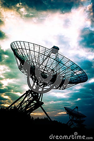 Radio Telescopes in Westerbork, the Netherlands