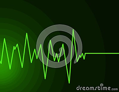 Radio Wave - neon green