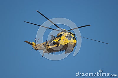 RAF Sea King rescue helicopter